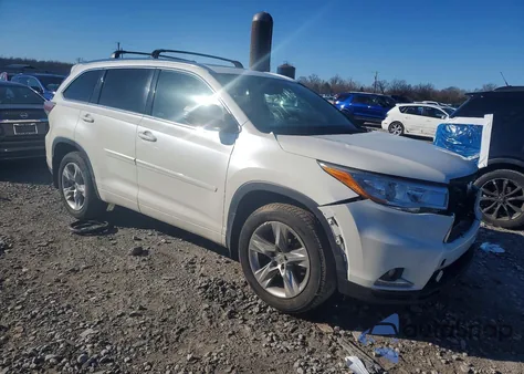 2015 Toyota Highlander Limited z USA, uszkodzony, nr VIN 5TDDKRFH7FS179978